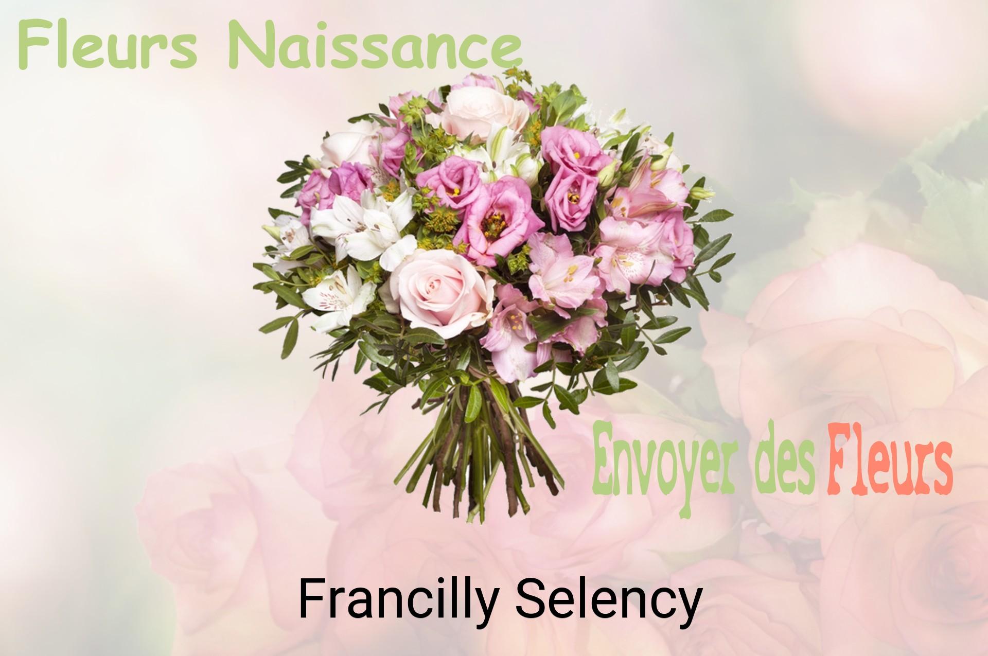 Bouquet de fleurs de naissance livré à Francilly-Selency