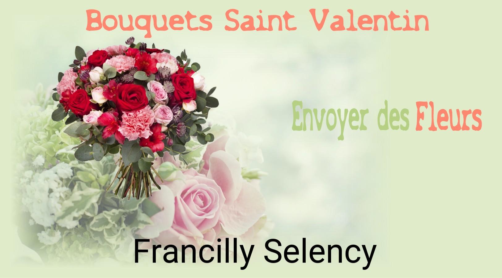 Roses de Saint-Valentin livrées à Francilly-Selency